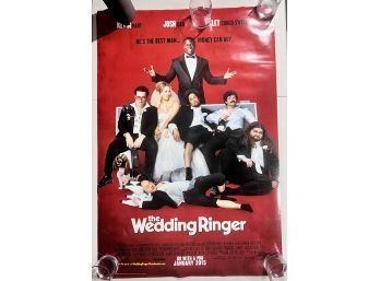 THE WEDDING RINGER - 2015 ORIGINAL AUTHENTIC MOVIE POSTER 40x27 ROLLED TWO SIDED - RARE