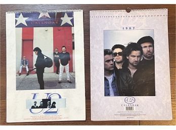 PAIR OF U2 CALENDARS ~ 1986 & 1987