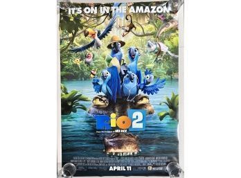 Rio 2  - 2014 ORIGINAL AUTHENTIC MOVIE POSTER 40x27 ROLLED TWO SIDED