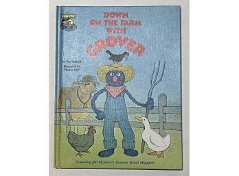 Down On The Farm With Grover Vintage 1980 Hardcover Book By Ray Sipherd
