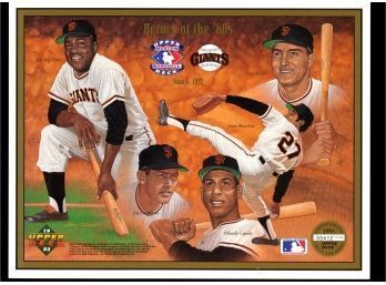 1993 Upper Deck Heroes Of Baseball  HEROES OF THE 60'S Limited Edition  Collectors Series # 412/31,600