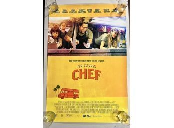 Chef  - 2014 ORIGINAL AUTHENTIC MOVIE POSTER 40x27 ROLLED TWO SIDED