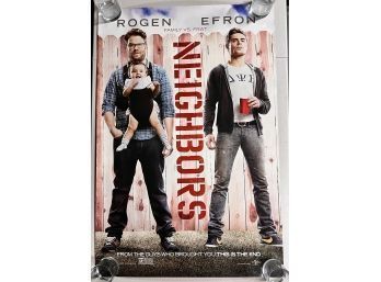 NEIGHBORS - 2014 ORIGINAL AUTHENTIC MOVIE POSTER 40x27 ROLLED TWO SIDED - RARE