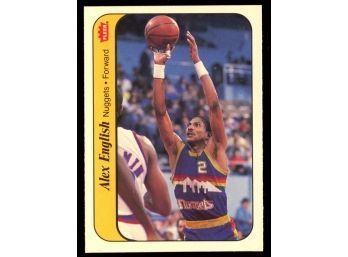 1986 Fleer Basketball Alex English Sticker #4