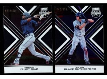 Lot Of 2 ~ 2016 Elite Extra Baseball #d /199 Blake Rutherford Rookie & Yandy Diaz