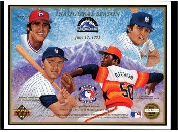 1993 Upper Deck Heroes Of Baseball Limited Edition  Collectors Series #  420/21,600