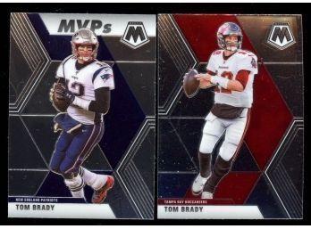 Lot Of 2 ~ 2020 Mosaic Tom Brady Patriots And Tampa Bay
