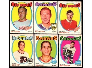 1971-72 OPC HOCKEY LOT OF 6 VINTAGE NHL EX O-PEE-CHEE