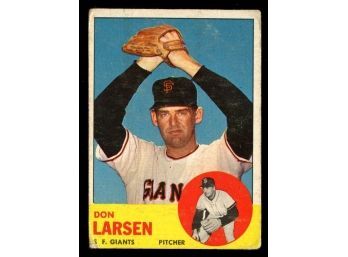 1963 Topps Baseball Don Larson