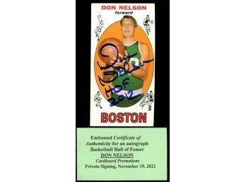 1969-70 TOPPS BASKETBALL #82 DON NELSON AUTO WITH EVENT TICKET