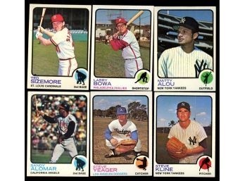 Lot Of 6 ~ 1973 Topps Baseball Stars