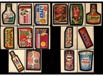 Lot Of 15 ~ 1970's Topps Wacky Packages
