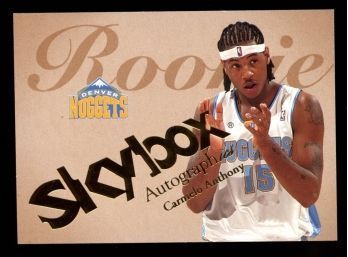 2003-04 Skybox Autographics Carmelo Anthony Rookie Card