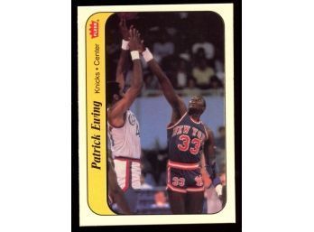 1986 FLEER BASKETBALL STICKER #6 PATRICK EWING ROOKIE NM