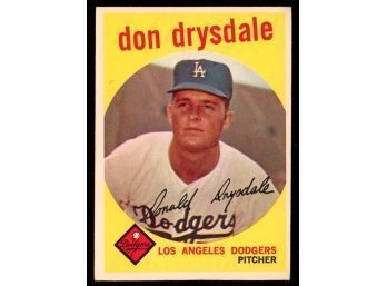 1959 TOPPS BASEBALL #387 Don Drysdale