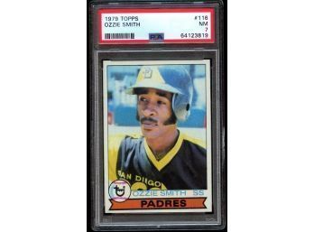 1979 Topps Baseball #116 Ozzie Smith Rookie PSA 7 NM