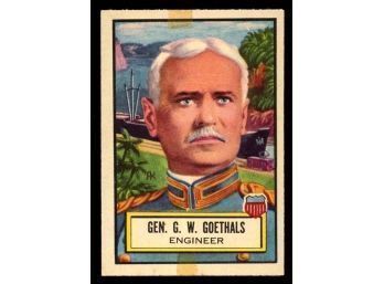 1952 Topps Look N See #10 George W. Goethals