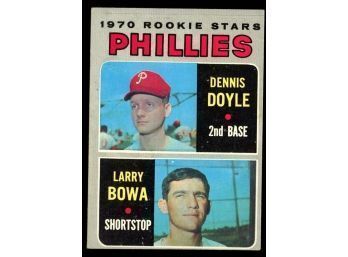 1970 Topps Phillies Rookies Larry Bowa Denny Doyle #539