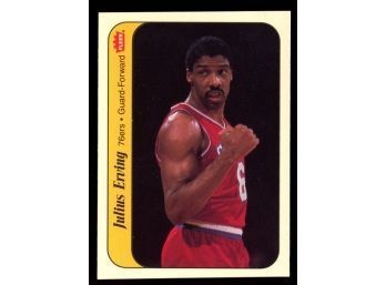 1986 Fleer Basketball Julius Erving Sticker #5