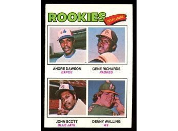 1977 TOPPS BASEBALL #473 ROOKIE OUTFIELDERS ANDRE DAWSON ROOKIE CARD