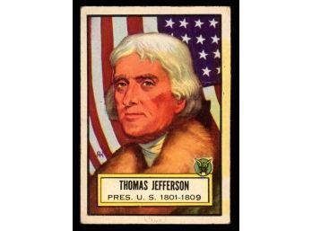 1952 Topps Look N See #3 Thomas Jefferson