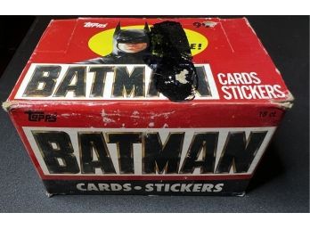 1989 Topps Batman Movie Trading Csards 18 Ct Wax Pack Box Factory Sealed ~ Unopened