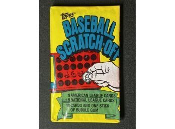 1981 Topps Baseball Scratch-off Pack Factory Sealed ~ Unopened