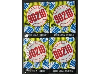 Lot Of 4 ~ 1991 Beverly Hills 90210 Trading Card Packs Factory Sealed ~ Unopened
