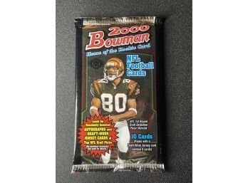 2000 BOWMAN FOOTBALL FOIL Pack Factory Sealed ~ Unopened ~ TOM BRADY ROOKIE YR