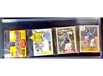 1987 TOPPS BASEBALL RACK PACK WITH BO JACKSON ROOKIE ON TOP Factory Sealed ~ Unopened