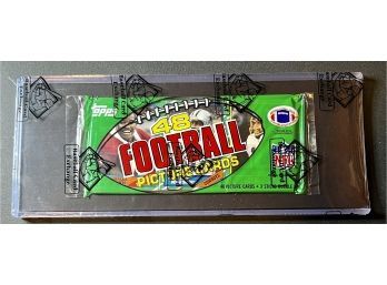 1986 Topps Football Rack Pack BBCE Authenticated Factory Sealed ~ Unopened Jerry Rice Rookie Year