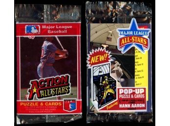 Lot Of 2 ~ 1984 & 1986 Donruss Baseball Action All-stars Pack SFactory Sealed ~ Unopened