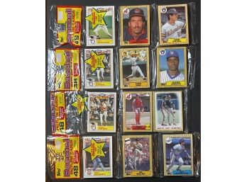 Lot Of 4 ~ 1987 Topps Baseball Rack Packs Factory Sealed ~ Unopened    (2)
