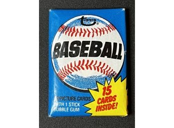 1980 Topps Baseball Wax Pack Factory Sealed ~ Unopened
