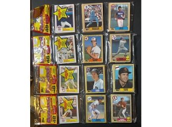 Lot Of 4 ~ 1987 Topps Baseball Rack Packs Factory Sealed ~ Unopened    (3)