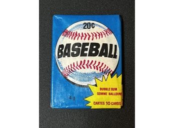 1980 O-pee-chee Baseball Wax Pack Factory Sealed ~ Unopened