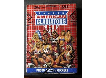1991 American Gladiators Wax Pack Box 36 Ct BBCE Authenticated Factory Sealed ~ Unopened