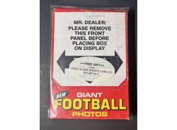 1980 Topps Football Giant Photos Box Factory Sealed ~ Unopened