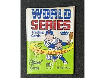 1970 Fleer World Series Wax Pack Factory Sealed ~ Unopened 1st Edition