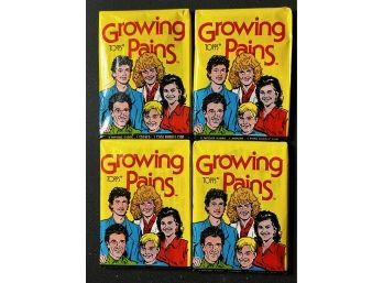 Lot Of 4 ~ 1988 Topps Growing Pains Trading Card Packs Factory Sealed ~ Unopened