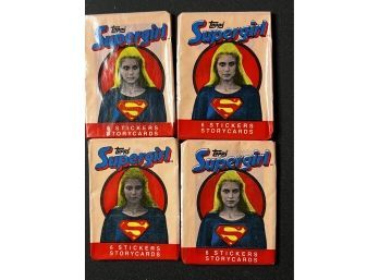 Lot Of 4 ~ 1984 Topps Supergirl Trading Card Packs Factory Sealed ~ Unopened