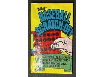 1981 Topps Baseball Scratch-off Pack Factory Sealed ~ Unopened