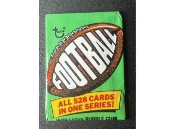 1974 TOPPS FOOTBALL 2 CARD FUN PACK Factory Sealed ~ Unopened