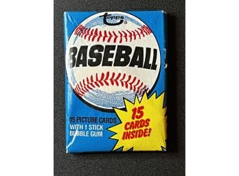 1980 Topps Baseball Wax Pack Factory Sealed ~ Unopened