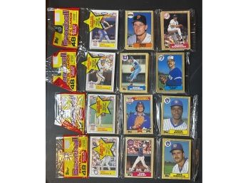 Lot Of 4 ~ 1987 Topps Baseball Rack Packs Factory Sealed ~ Unopened    (1)