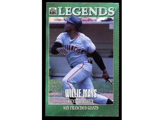 Willie Mays/ Autographed Signed 1998 Fleer Sports Illustrated Card