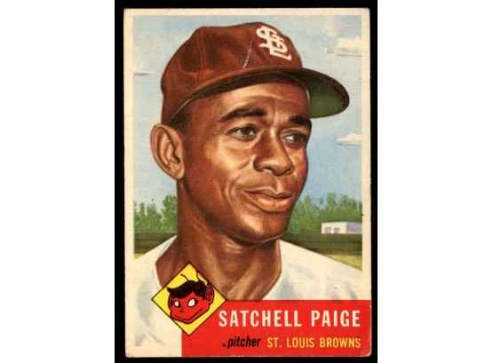 1953 Topps #220 Satchel Paige St. Louis Browns Baseball Card Sgc