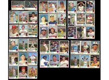 Lot Of 47 ~ 1973 Topps Baseball Cards EX