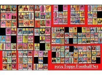 1959 Topps Football Complete Set 1-176 Every Card Pictured!