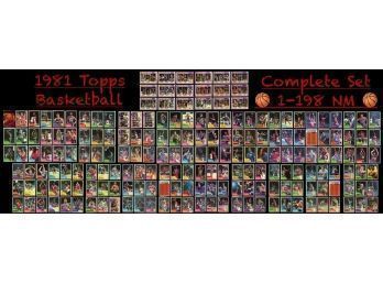 1981 Topps Basketball Complete Set 1-198 NM